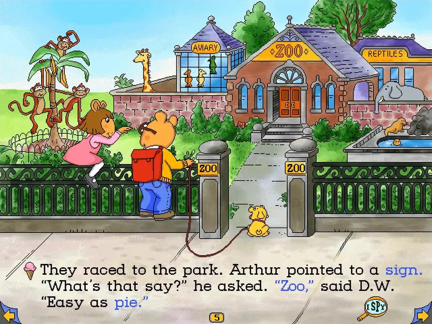 Скриншот 2 к игре Arthur's Reading Race