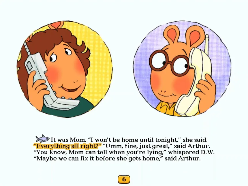 Скриншот 2 к игре Arthur's Computer Adventure