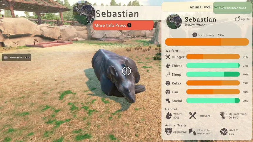 Скриншот 2 к игре Zoo Simulator: Prologue