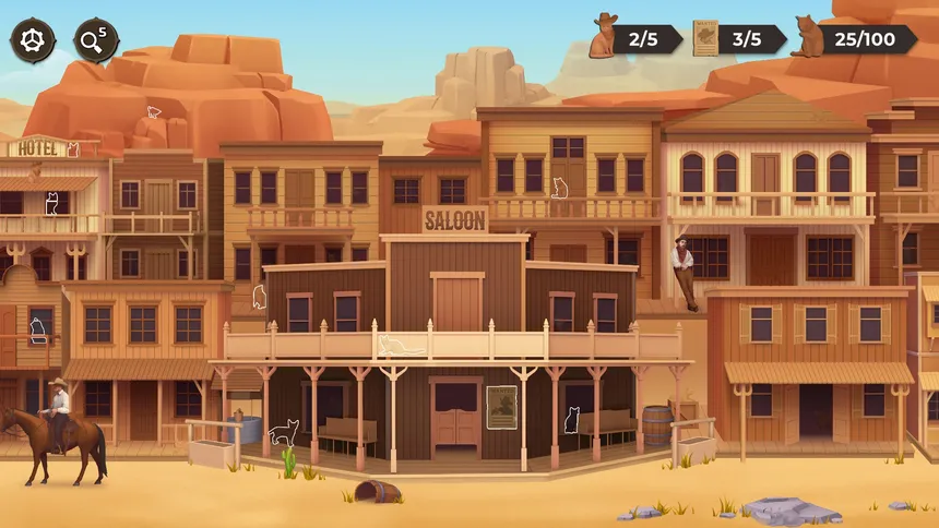 Скриншот 1 к игре Cat Search In The Wild West