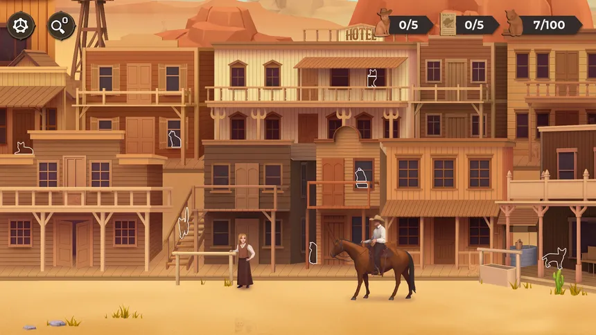Скриншот 6 к игре Cat Search In The Wild West