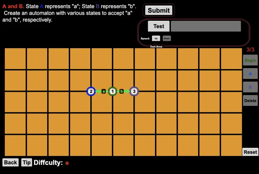 Скриншот 5 к игре Finite State Automaton Challenges
