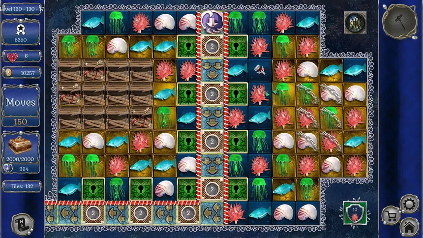 Скриншот 1 к игре Jewel Match Aquascapes 2 Collector's Edition