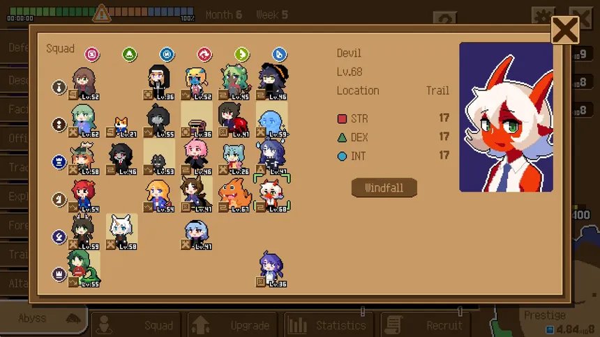 Скриншот 2 к игре Abyss Manager Idle