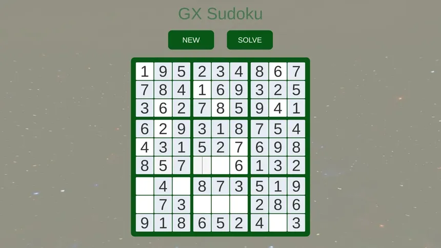 Скриншот 1 к игре GX  Sudoku
