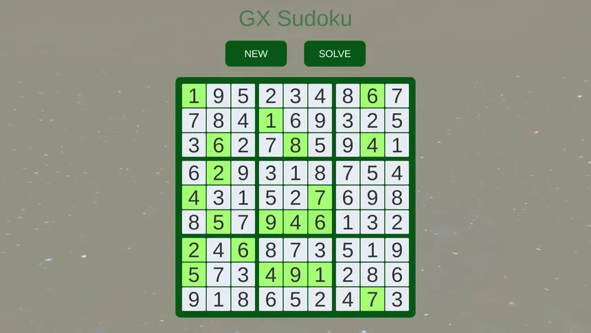Скриншот 2 к игре GX  Sudoku
