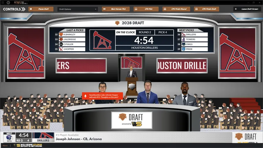 Скриншот 4 к игре Draft Day Sports: Pro Football 2024