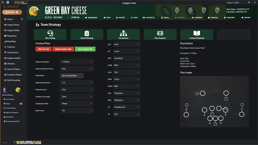 Скриншот 8 к игре Draft Day Sports: Pro Football 2024