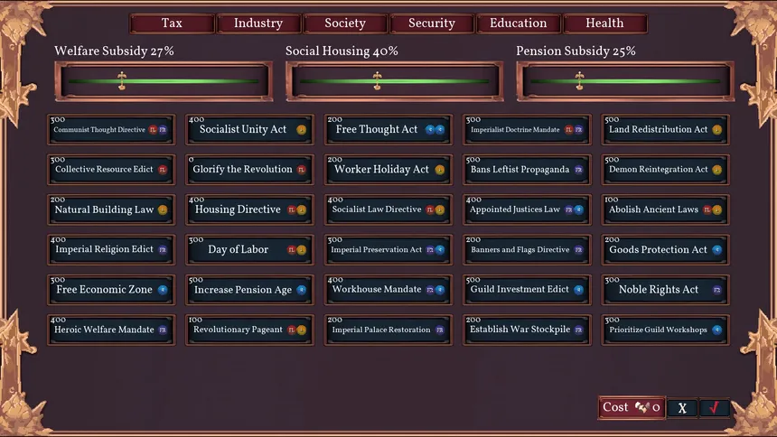 Скриншот 1 к игре Fantasy Senate Simulator