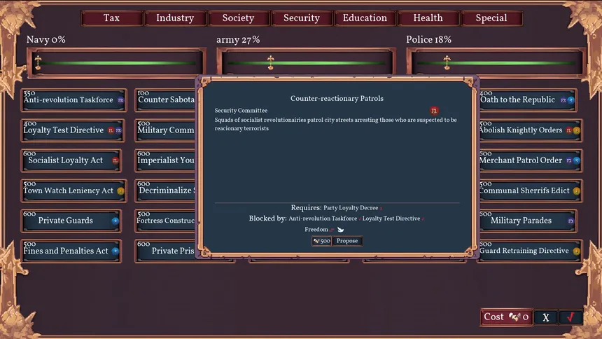 Скриншот 4 к игре Fantasy Senate Simulator