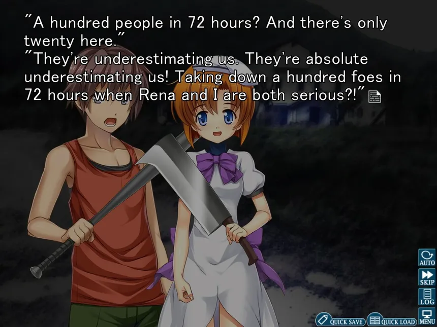 Скриншот 1 к игре Higurashi When They Cry Hou+