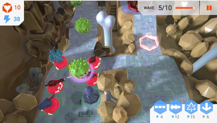 Скриншот 1 к игре Pathogen Purge - Tower Defense
