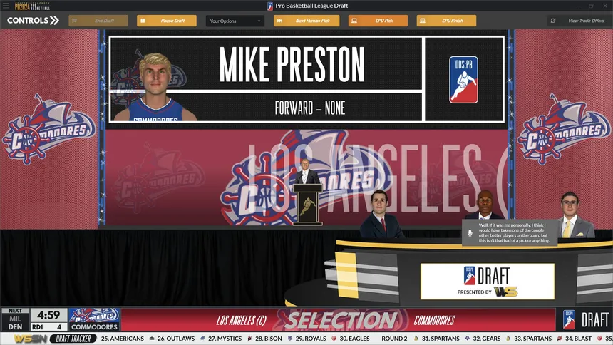 Скриншот 2 к игре Draft Day Sports: Pro Basketball 2024