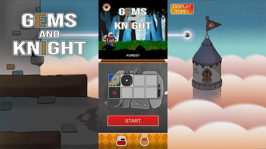 Скриншот 1 к игре Gems And Knight