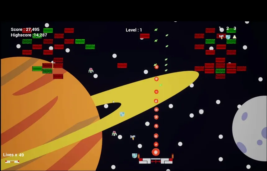 Скриншот 2 к игре Galaxy Bricks