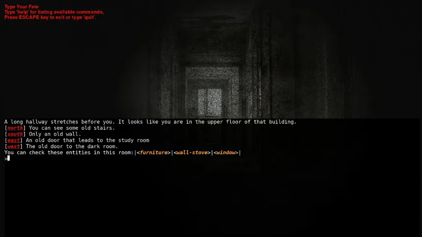 Скриншот 2 к игре Type Your Fate