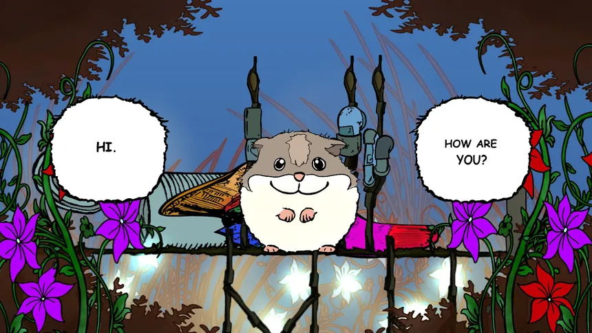 Скриншот 1 к игре Visual novel for the kids: Lumi And Baby - Hamster And Baby Dragon