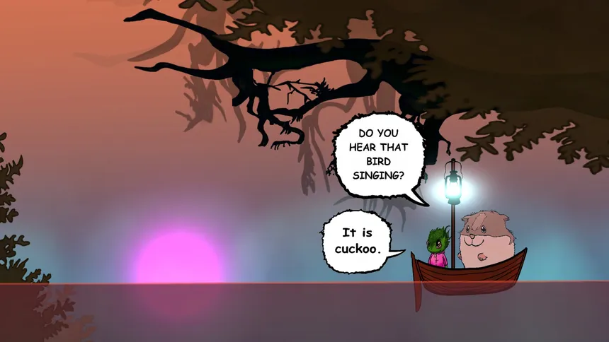 Скриншот 3 к игре Visual novel for the kids: Lumi And Baby - Hamster And Baby Dragon