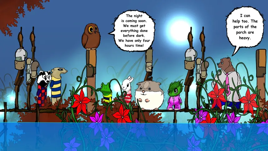 Скриншот 4 к игре Visual novel for the kids: Lumi And Baby - Hamster And Baby Dragon