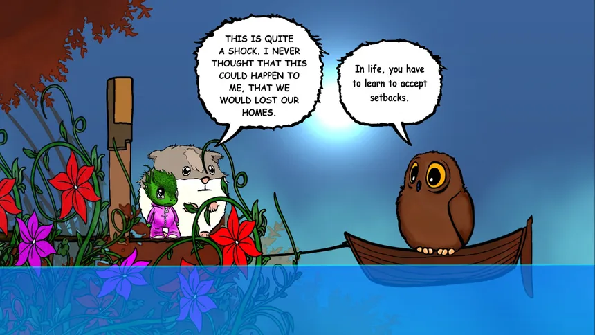 Скриншот 8 к игре Visual novel for the kids: Lumi And Baby - Hamster And Baby Dragon