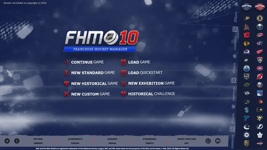 Скриншот 1 к игре Franchise Hockey Manager 10
