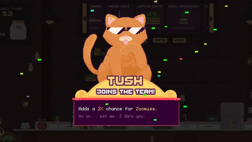 Скриншот 2 к игре Supurr Cat Cafe: Sandwich Rush