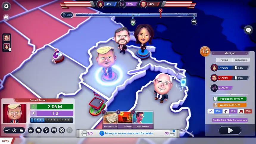 Скриншот 1 к игре The Political Machine 2024