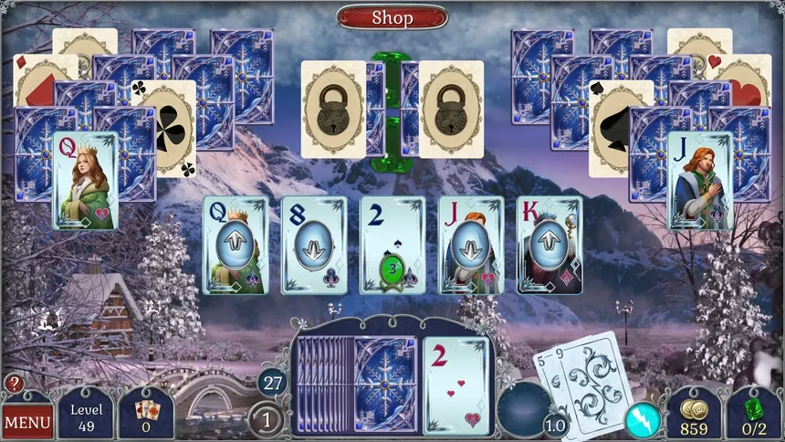 Скриншот 8 к игре Jewel Match Solitaire Winterscapes 2 - Collector's Edition