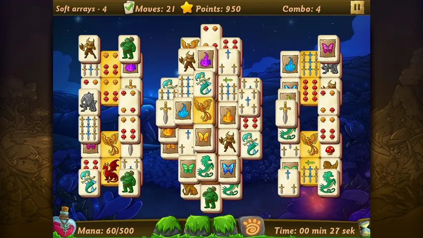 Скриншот 7 к игре Elves vs Goblins Mahjongg World