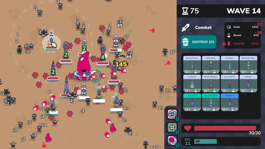 Скриншот 1 к игре Towerbloom