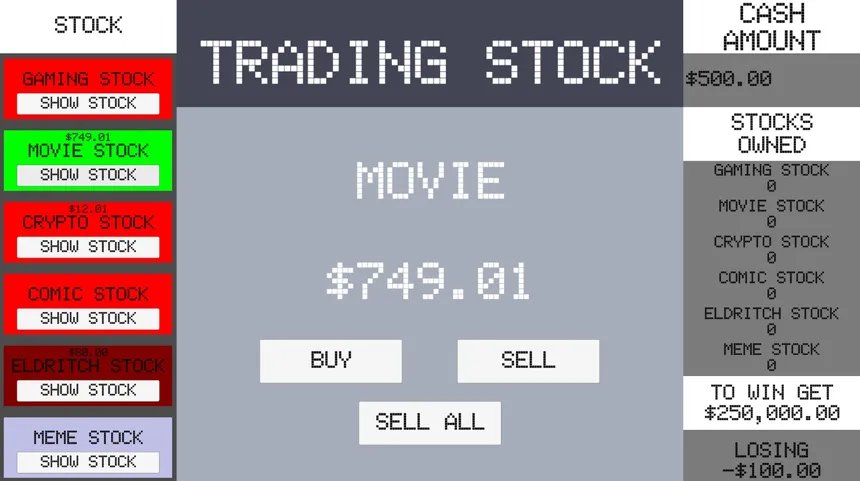 Скриншот 2 к игре Simple Stock Trading Simulator