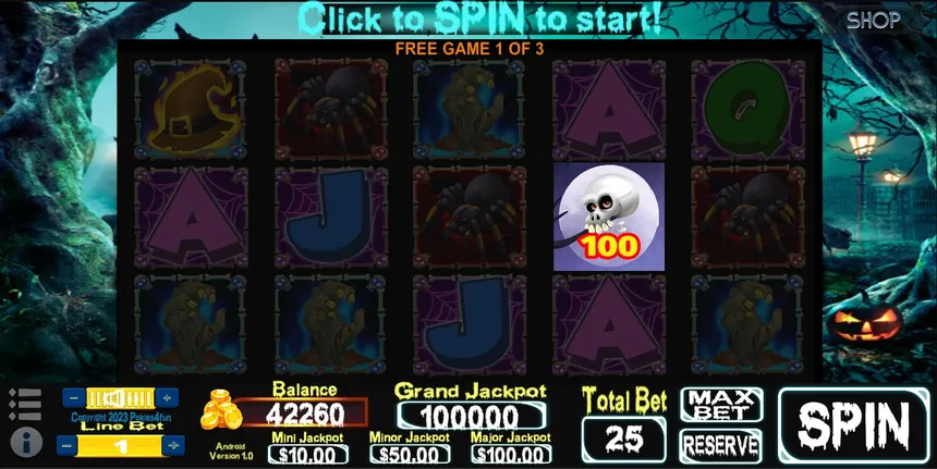 Скриншот 5 к игре Spooky Spins Returns : Crazy Cash Edition - Slots