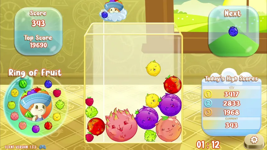 Скриншот 1 к игре ‎My Suika – Kyo’s Fruit Merge