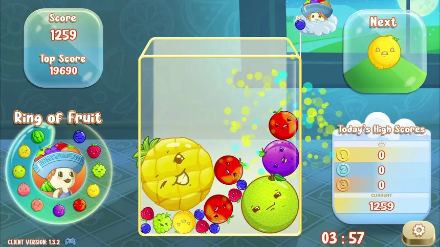 Скриншот 2 к игре ‎My Suika – Kyo’s Fruit Merge