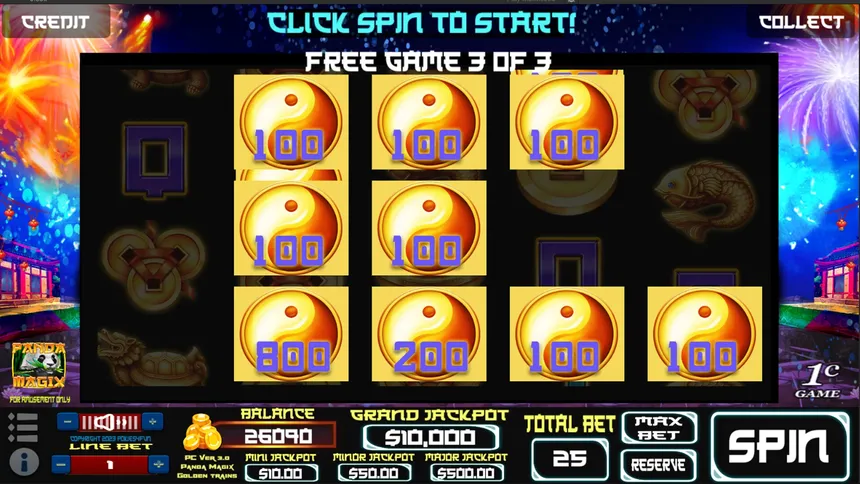 Скриншот 4 к игре Panda Magix : Golden Trains Edition - Slots
