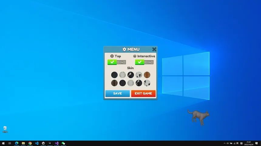 Скриншот 1 к игре Cat On The Desktop