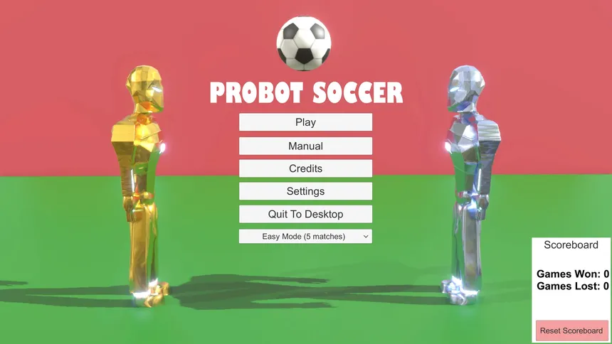 Скриншот 1 к игре Probot Soccer