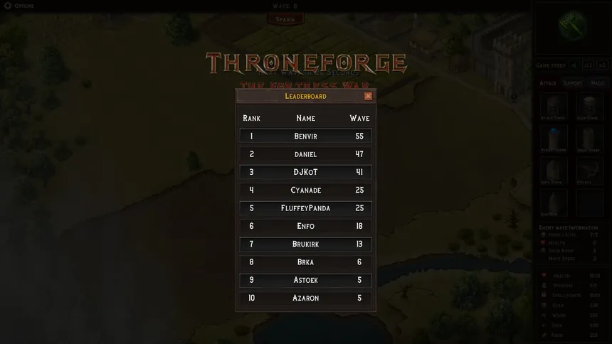 Скриншот 3 к игре ThroneForge - The Fortress War