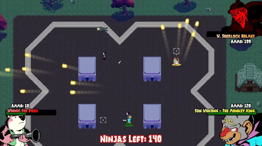 Скриншот 1 к игре Inverse Ninjas VS. The Public Domain