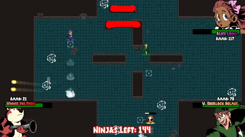 Скриншот 2 к игре Inverse Ninjas VS. The Public Domain