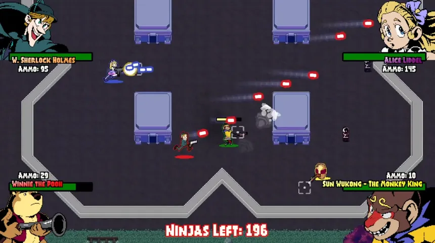 Скриншот 4 к игре Inverse Ninjas VS. The Public Domain