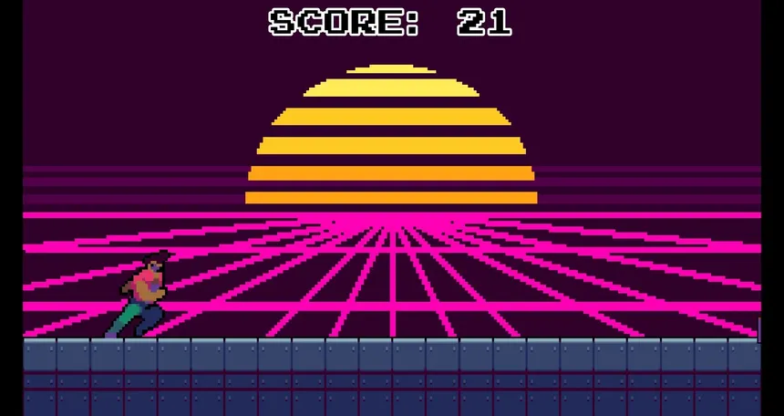 Скриншот 1 к игре Synthwave Runner
