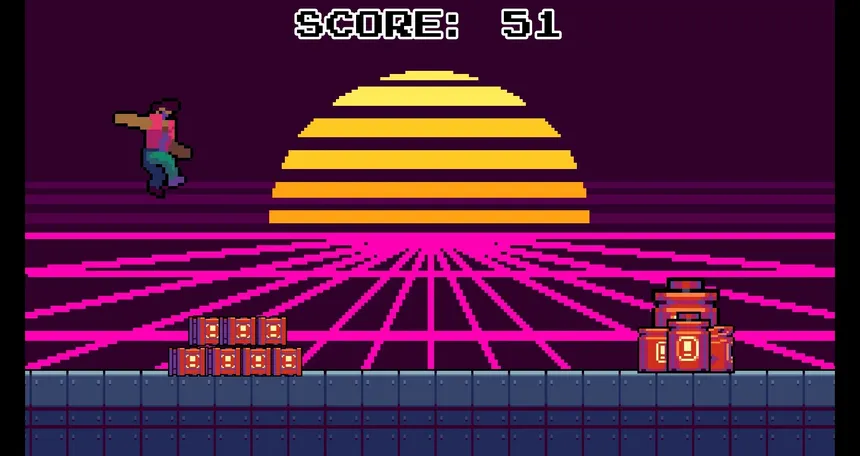 Скриншот 2 к игре Synthwave Runner