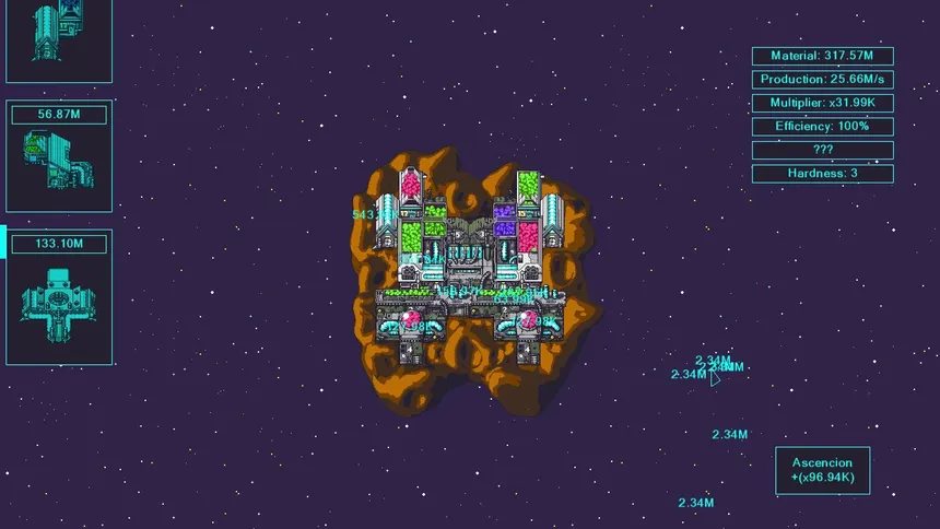 Скриншот 1 к игре Asteroid Core