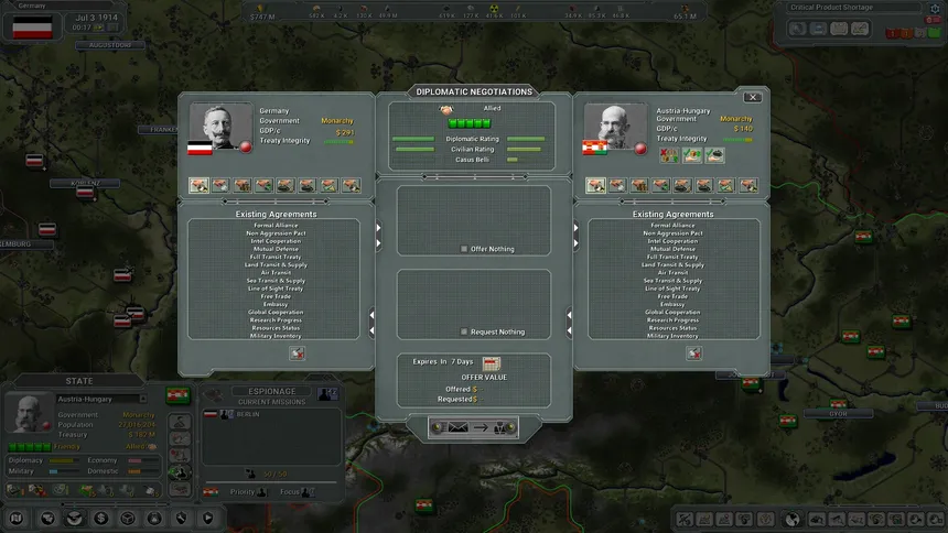 Скриншот 2 к игре Supreme Ruler The Great War Remastered