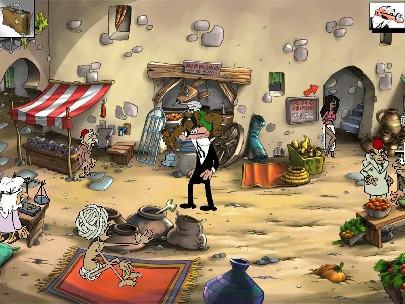 Скриншот 5 к игре Mortadelo y Filemón: El escarabajo de Cleopatra