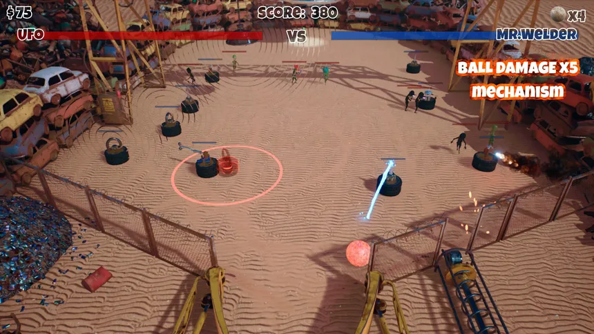 Скриншот 1 к игре Mr.Welder's Pinball Defence