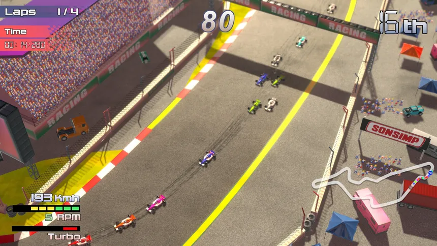 Скриншот 2 к игре Grand Prix Rock 'N Racing