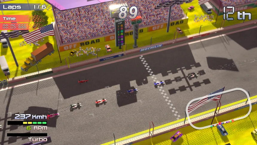 Скриншот 3 к игре Grand Prix Rock 'N Racing