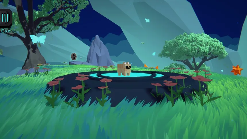Скриншот 1 к игре Polyhop: The Skybound Islands